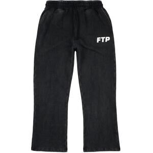 FTP Overdyed Logo Sweatpants – Size XL (Black) – As Pictured